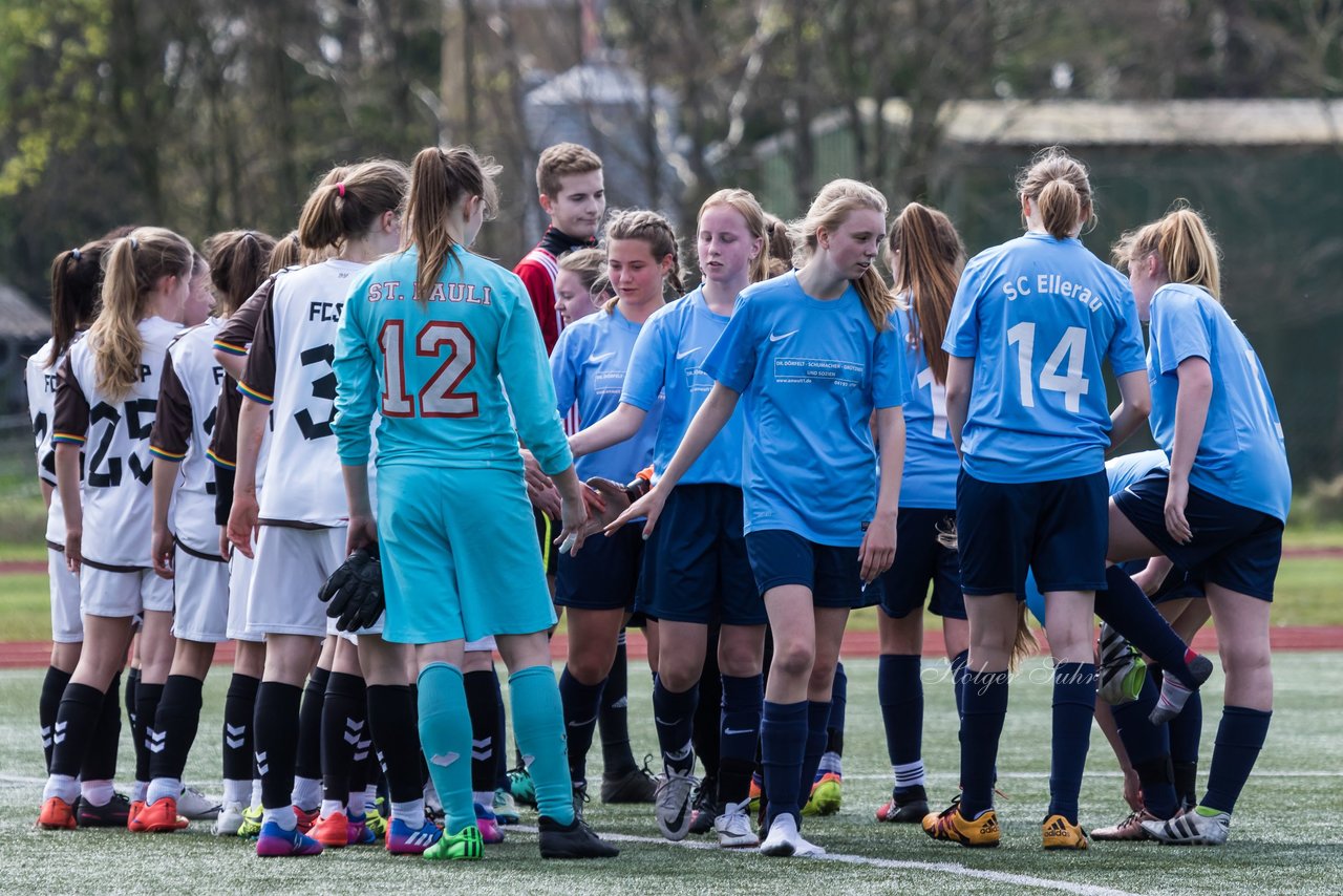 Bild 351 - B-Juniorinnen Ellerau - St. Pauli : Ergebnis: 1:1